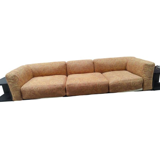 Rare cassina three-seater sofa designed and produced by cassina in a limited edition. this unique sofa was custom-made in...