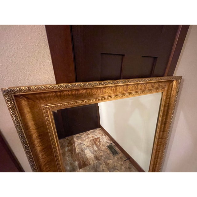 Vintage Carolina Mirror Company Gold Baroque Mirror – Large Ornately Carved Frame (35” x 49”) Make a statement with this...