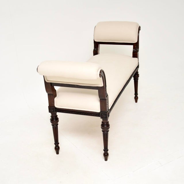 Antique Victorian Carved Bench or Stool attributed to Waring and Gillows, 1880 For Sale - Image 6 of 12