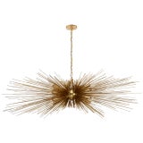 Kelly Wearstler for Visual Comfort Signature Strada Large Linear Chandelier in Gild For Sale