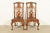 Henredon Georgian Carved Oak and Cane Side Chairs or Dining Chairs, Pair For Sale - Image 15 of 15