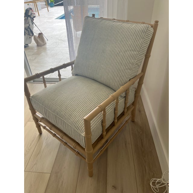 Brand New Coastal Designer Chair. Never Used. Originally over $3,000 but selling for $1200.because it ended up being too...