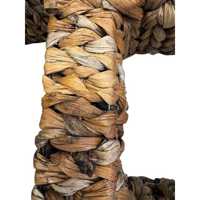 Contemporary Vintage Woven Natural Fiber Square Wall Shelves, Set of 3 For Sale - Image 3 of 9