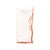 White White Linen Napkins With Orange Ruffled Hemstitch Edges, Set of 4 For Sale - Image 8 of 11