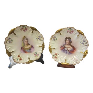 19th Century Limoges Cabinet Plates - A Pair For Sale