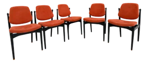 Vintage Chairs by Arne Vodder for France & Son, 1960, Set of 5