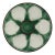 1920s Antique French Longchamp Majolica Green and White Oyster Plate For Sale