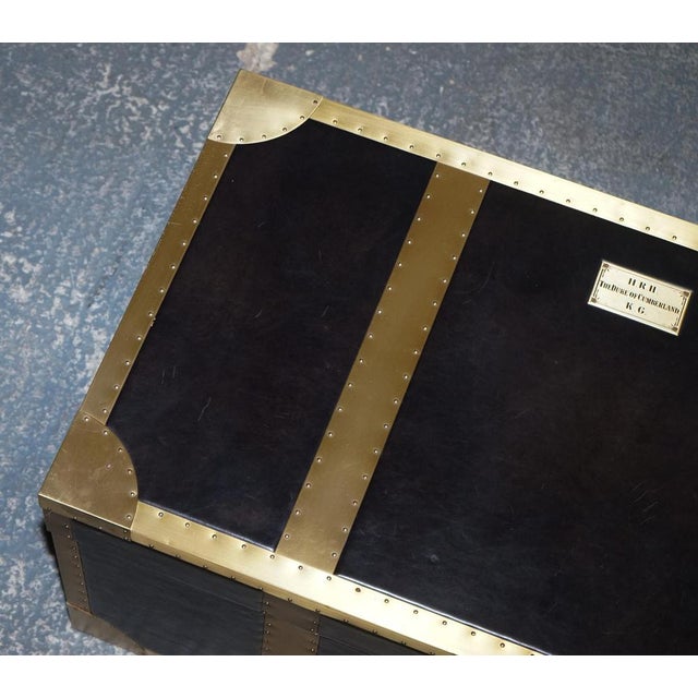 Cumberland Collection Storage Trunk with Red Velvet Lining from Timothy Oulton For Sale - Image 12 of 18