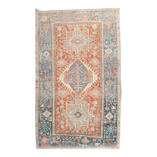 Antique Heriz, 4'4'' X 6'7'' For Sale