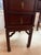 Mid-20th Century Federal-Style Kneehole Desk With Chinoiserie Accents For Sale - Image 4 of 8