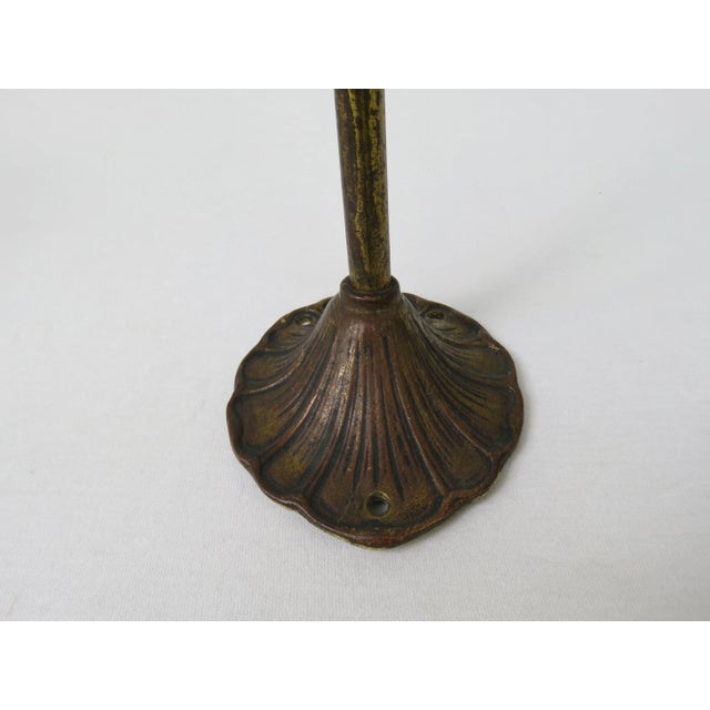 Art Nouveau Brass and Frosted Glass Sconces, Set of 2 For Sale - Image 13 of 18