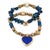 Heart & Luck Blue Murano & Elephant Charm Bracelet Set For Sale - Image 9 of 9