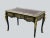 French Antique-Style French Writing Desk – Boulle Design With Burgundy Leather Top For Sale - Image 3 of 12