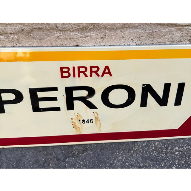 1960s Vintage Peroni Beer Sign, 1960s For Sale - Image 5 of 9