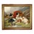 "Guarding the Day's Bag" Contemporary Reproduction Print on Canvas After J. Gifford, Antiqued Gold Framed 19-1/2x23-1/2 For Sale