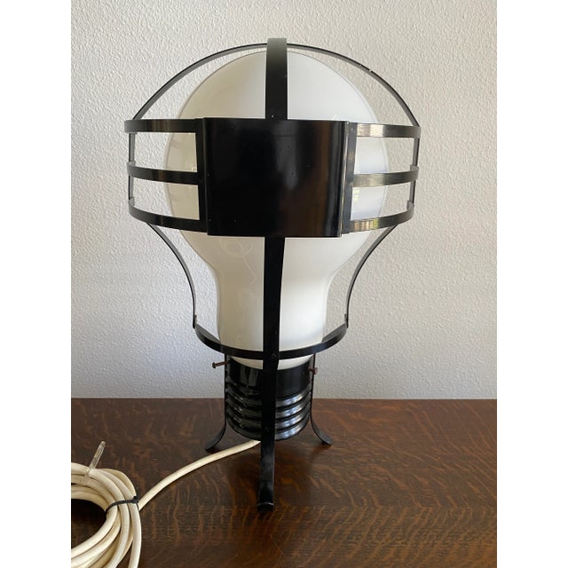 Monumental Pop Art Light Bulb Floor Lamp in the Style of Ingo Maurer For Sale In Los Angeles - Image 6 of 10