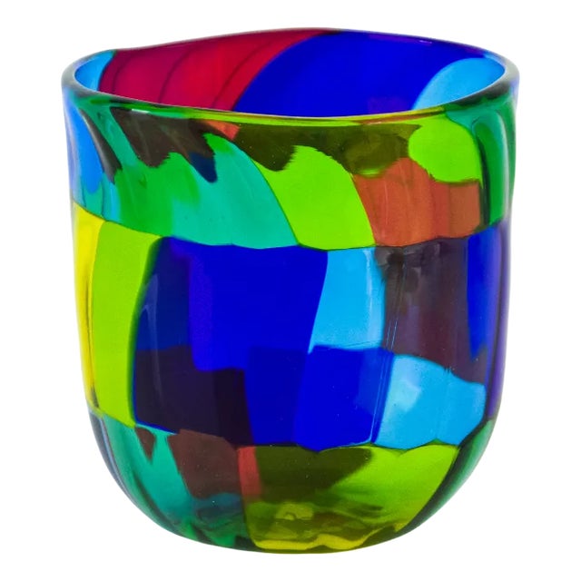 Handmade Acquamarina Series Drinking Glasses in Murano Glass by Angelo Ballarin, Set of 6 For Sale