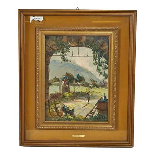 Aldo Pironti, Country House, Oil Painting For Sale