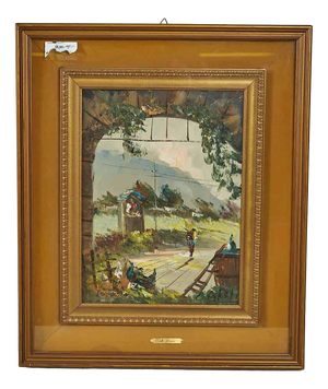 Aldo Pironti, Country House, Oil Painting