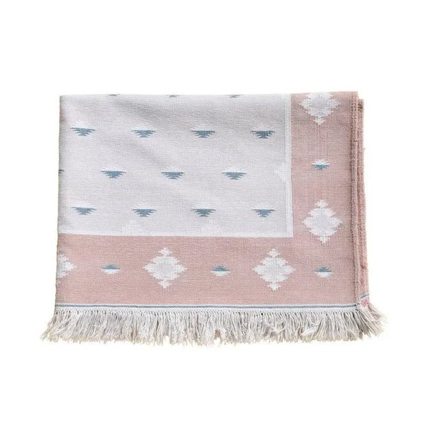 Boho Chic Astrid Rug, 4x6, Blush For Sale - Image 3 of 5