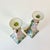 Pink 1980s Vintage Chinoiserie Boho Chic Hollywood Regency Peony Candleholders - A Pair. For Sale - Image 8 of 10