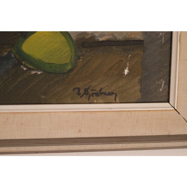 B. Sjööberg, Flower Motif, 1950s, Oil on Canvas, Framed For Sale - Image 16 of 18