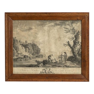 19th Century France Sienna Wood Print For Sale