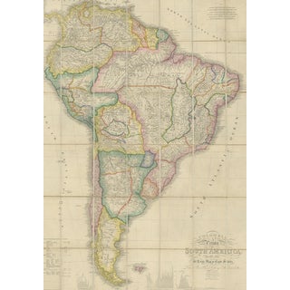 Antique Map of South America attributed to Wyld, 1850 For Sale