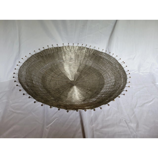 Early Vintage Michael Aram "Splash" Woven Wire Bowl/Centerpiece For Sale - Image 11 of 11