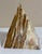 Large 7” banded calcite stone pyramid display object for home decor & feng shui. Visually a great piece with lot of...