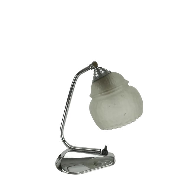 Chrome-Plated Bedside Lamp, 1960s For Sale