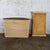 Mid to Late 20th Century Neoclassic Revival Blonde Oak Demilune Cabinet or Console and Mirror For Sale - Image 9 of 18