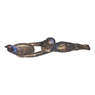 1920s Art Deco Ronson Queen of the Nile Bronze Incense Burner For Sale