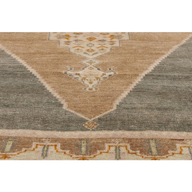 Mid 20th Century Vintage Turkish Oushak Rug, 04'01 X 07'03 For Sale - Image 5 of 10