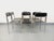 Vintage Italian Stackable Chairs in Chromed Metal and Black Imitation Leather, 1970s, Set of 6 For Sale - Image 13 of 18
