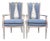 Vintage French Provincial Cerused Carved Open Back Armchairs – A Pair For Sale