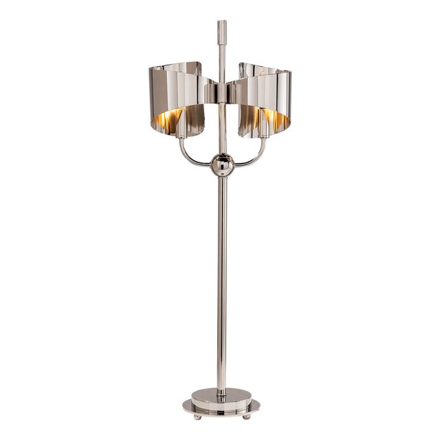 Quinton Nickel Lamp For Sale