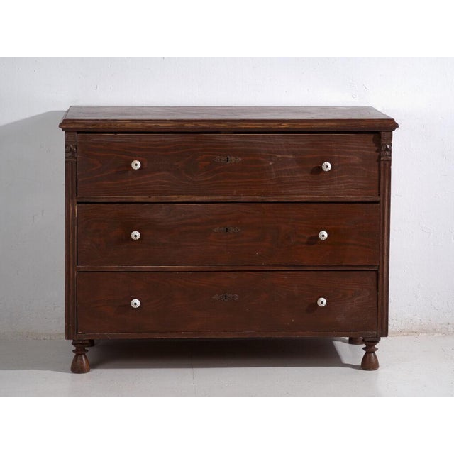 Antique Pine Chest of Drawers For Sale - Image 6 of 11