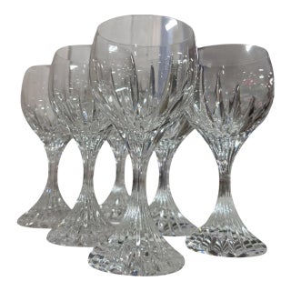 Vintage Baccarat "Masséna" Crystal Water Goblets - Set of 6 For Sale