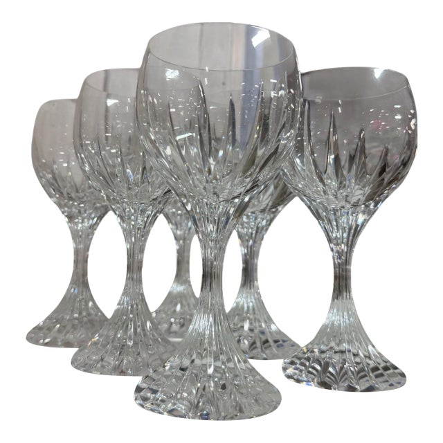 Vintage Baccarat "Masséna" Crystal Water Goblets - Set of 6 For Sale