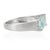 Metal March Birthstone East West Aquamarine & Diamond Ring Size 6 by Carat&Her For Sale - Image 7 of 13