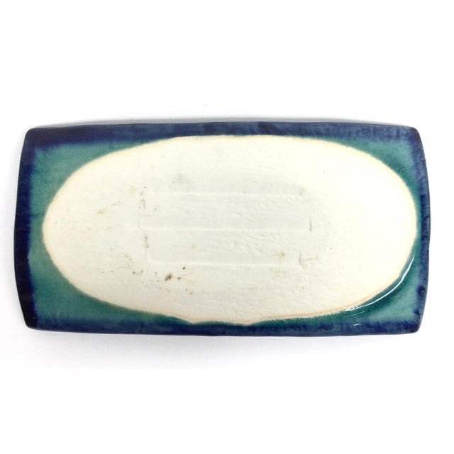 Ceramic Vintage Japanese Artisan Sushi Plate For Sale - Image 7 of 11
