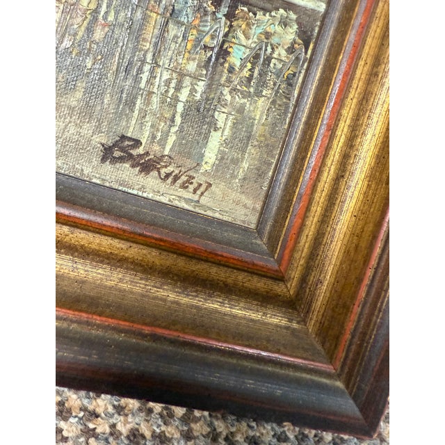 Parisian Street Cityscape Oil, Painting by Caroline Burnett For Sale - Image 6 of 7