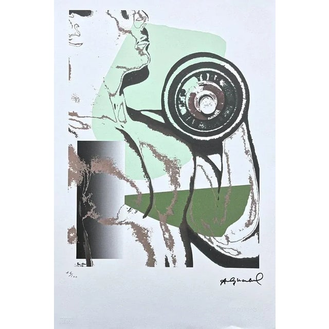 After Andy Warhol, Body Builder With Green , 1980s, Lithograph For Sale