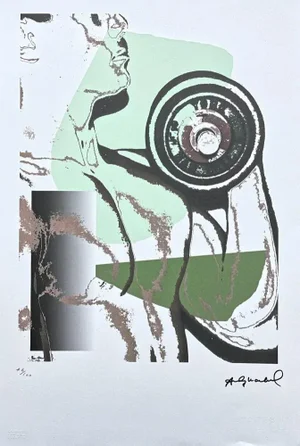 After Andy Warhol, Body Builder With Green , 1980s, Lithograph