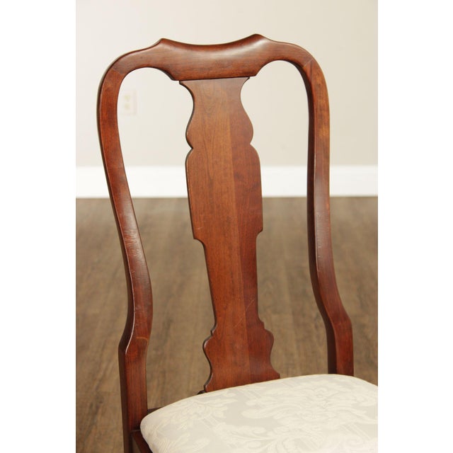 Pennsylvania House Pennsylvania House Queen Anne Style Set of Eight Cherry Dining Chairs For Sale - Image 4 of 18