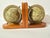 Illustration Vintage Mid 20th Century Wood and Paper Mache Old World Globe Book Ends- Pair of 2 For Sale - Image 3 of 12