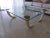 1950s 1970's Glass Coffee Table With Faux Tusk Legs and Brass Caps For Sale - Image 5 of 10