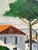 Mid-Century Modern L. Niklasson, Tree by the House, 1975, Oil on Panel, Framed For Sale - Image 3 of 18