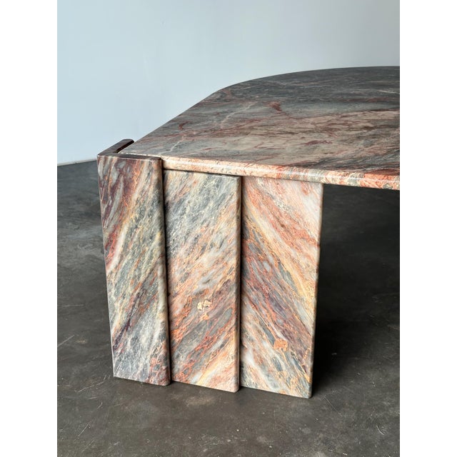 Fior Di Pesco Marble Sculptural Coffee Table, Italy, 1980s For Sale - Image 10 of 18